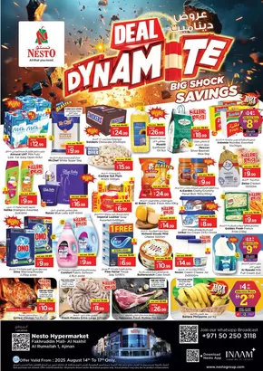 Nesto catalogue in Fujairah | "Deal Dynamite" At Nesto Hypermarket Fujairah Mall | 2025-08-14T00:00:00.000Z - 2025-08-18T00:00:00.000Z