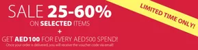 Get AED 100 For Every AED500 Spend! 