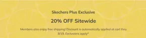 Skechers catalogue in Sharjah | Skechers Plus Exclusive 20% OFF SITEWIDE | 2025-08-18T00:00:00.000Z - 2025-08-19T00:00:00.000Z