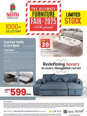 Nesto catalogue in Sharjah | Nesto THE ULTIMATE FURNITURE FAIR-2025 | 2025-08-23T00:00:00.000Z - 2025-09-19T00:00:00.000Z