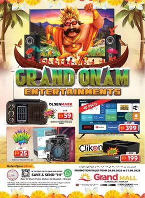 Grand Hyper Market catalogue in Ajman | Great offer for all customers | 2025-08-28T00:00:00.000Z - 2025-08-31T00:00:00.000Z