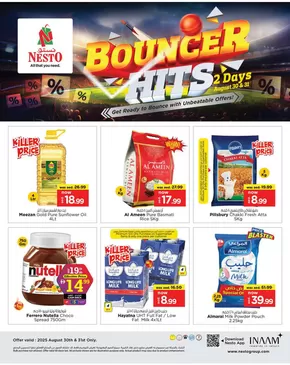 Nesto catalogue in Dubai | Nesto BOUNCER HITS, NADD AL HAMAR | 2025-08-30T00:00:00.000Z - 2025-09-01T00:00:00.000Z
