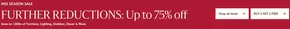 Mid Season Sale: Further Reductions Up to 75% Off