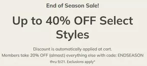 Skechers catalogue | End Of Season Sale! Up to 40% Off | 2025-09-17T00:00:00.000Z - 2025-09-21T00:00:00.000Z