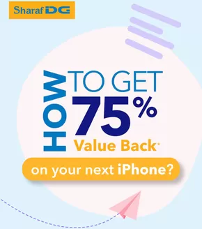 Sharaf DG catalogue in Dalma Island | How To Get 75% Value Back* on Your Next iPhone? | 2025-09-23T00:00:00.000Z - 2025-09-30T00:00:00.000Z