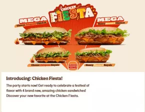 Burger King catalogue in Dalma Island |  Chicken Fiesta! | 2025-09-30T00:00:00.000Z - 2025-10-03T00:00:00.000Z