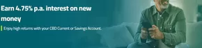 Commercial Bank of Dubai catalogue | Earn 4.75% p.a. interest on New Money | 2025-10-03T00:00:00.000Z - 2025-12-31T00:00:00.000Z