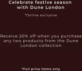Dune catalogue in Fujairah | Celebrate Festive Season With Dune London | 2025-10-10T00:00:00.000Z - 2025-10-14T00:00:00.000Z