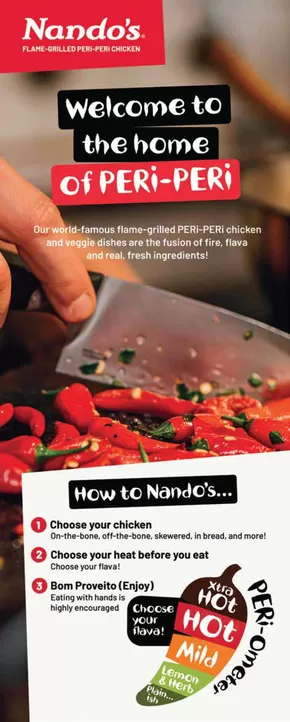 Nando's catalogue in Al Nahda | Dine In Menu | 2025-10-19T00:00:00.000Z - 2025-11-02T00:00:00.000Z