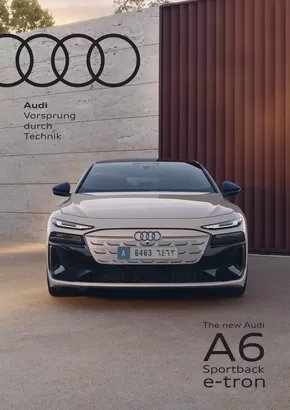 Audi catalogue in Ajman | a6 sportback e tron | 2025-10-20T00:00:00.000Z - 2025-11-03T00:00:00.000Z