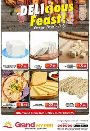 Grand Hyper Market catalogue in Ajman | Delicious Feast - Grand Hyper Muhaisnah | 2025-10-20T00:00:00.000Z - 2025-11-03T00:00:00.000Z