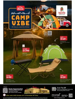 Nesto catalogue in Dubai | THE BEST CAMP VIBE NESTO MUWEILAH | 2025-10-23T00:00:00.000Z - 2025-11-17T00:00:00.000Z