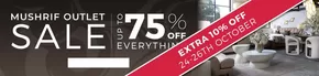 The One catalogue in Khorfakkan | Sale Up To 75 % Off Everything+Extra 10 % Off | 2025-10-24T00:00:00.000Z - 2025-10-26T00:00:00.000Z