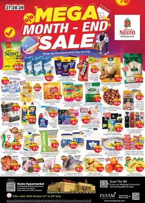 Nesto catalogue in Dubai | MEGA MONTH END SALE NESTO MWL | 2025-10-27T00:00:00.000Z - 2025-10-30T00:00:00.000Z