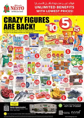 Nesto catalogue | Crazy Figures At Nesto Hypermarket Jafza | 2025-10-30T00:00:00.000Z - 2025-11-03T00:00:00.000Z