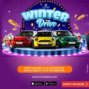 Al Madina catalogue in Kalba | Winter Drive Offers Season 14! ICAD, M37 | 2025-10-31T00:00:00.000Z - 2025-11-02T00:00:00.000Z