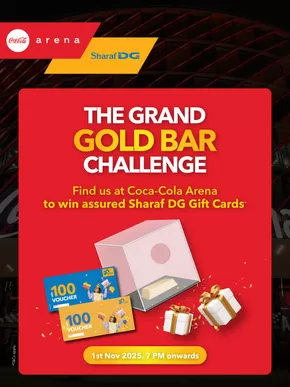 Sharaf DG catalogue in Al Dhaid | The Grand Gold Bar Challenge | 2025-11-01T00:00:00.000Z - 2025-11-01T00:00:00.000Z