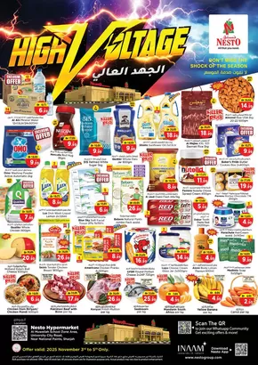 Nesto catalogue in Sharjah | HIGH VOLTAGE DEALS NESTO MUWAILEH | 2025-11-03T00:00:00.000Z - 2025-11-06T00:00:00.000Z