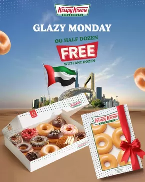Krispy Kreme catalogue in Madinat Zayed | Get A Free Original Glazed Half-dozen With Buying Any Dozen! | 2025-11-03T00:00:00.000Z - 2025-11-03T00:00:00.000Z