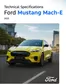 Ford catalogue in Al Ain | MY25 Mustang Mach E Spec Sheet EN | 2025-01-01T00:00:00.000Z - 2025-12-31T00:00:00.000Z