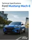 Ford catalogue in Sharjah | MY26 Mustang Mach E Spec Sheet EN | 2026-01-01T00:00:00.000Z - 2026-12-31T00:00:00.000Z