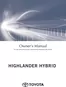 Toyota catalogue in Khorfakkan | Highlander Hybrid Owners Manual | 2026-07-28T00:00:00.000Z - 2026-08-11T00:00:00.000Z