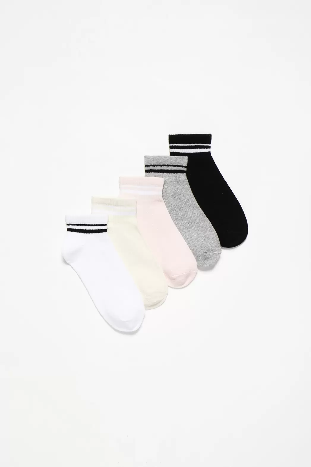 Pack Of 5 Pairs Of Striped Socks