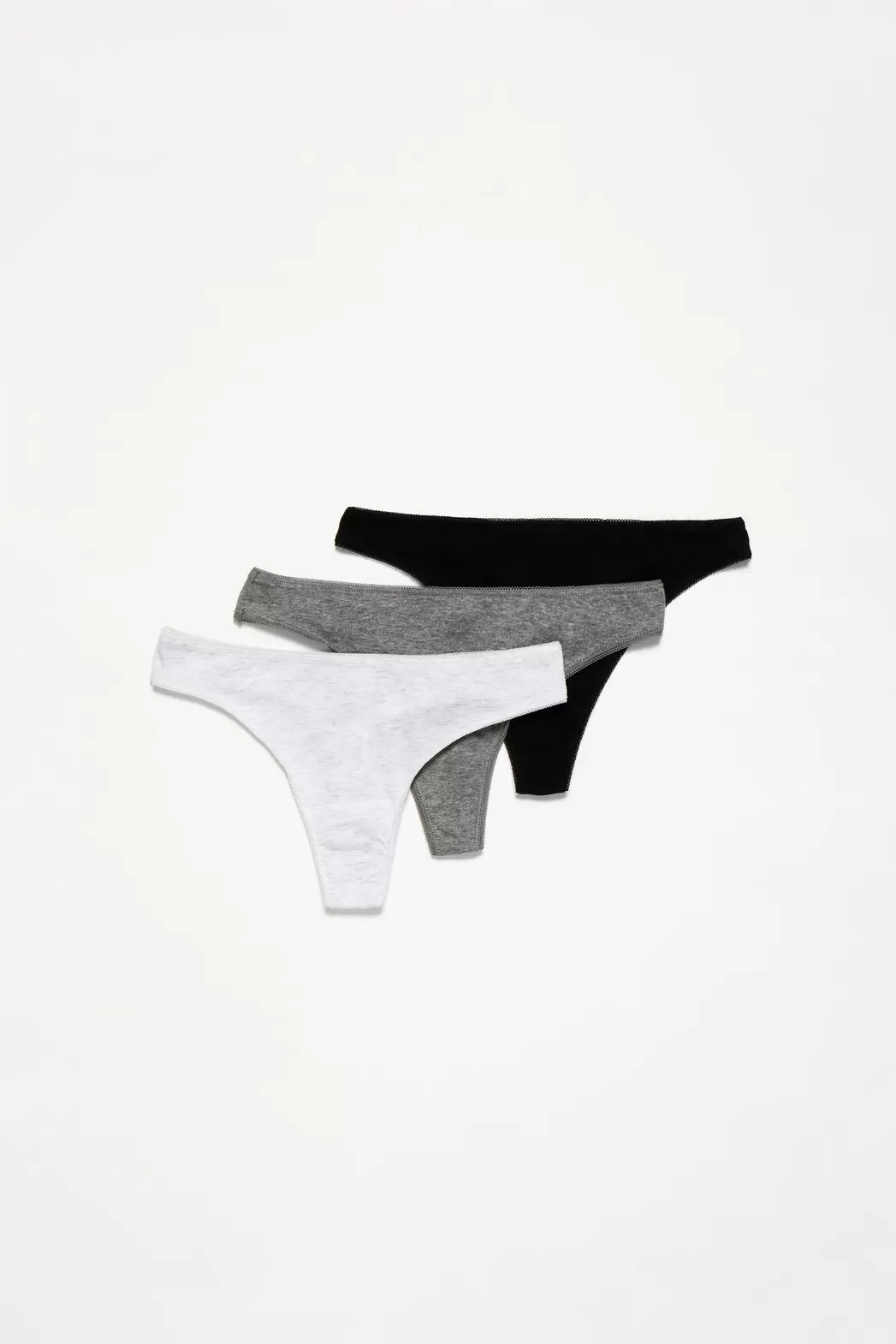 3-Pack Of Cotton Thongs