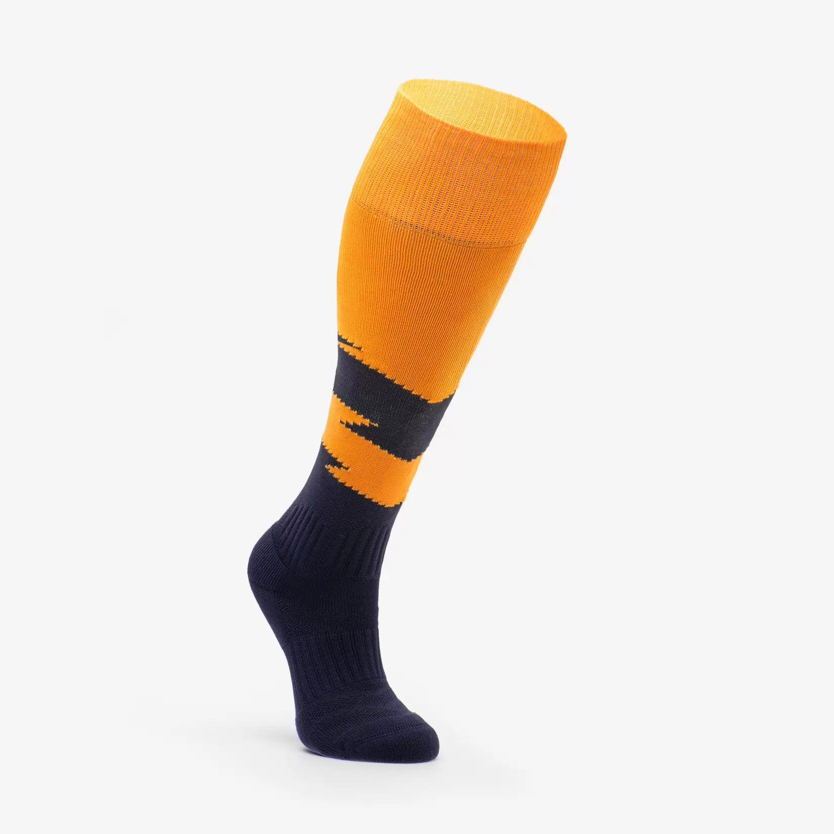 Chaussettes de football kids orange et marine