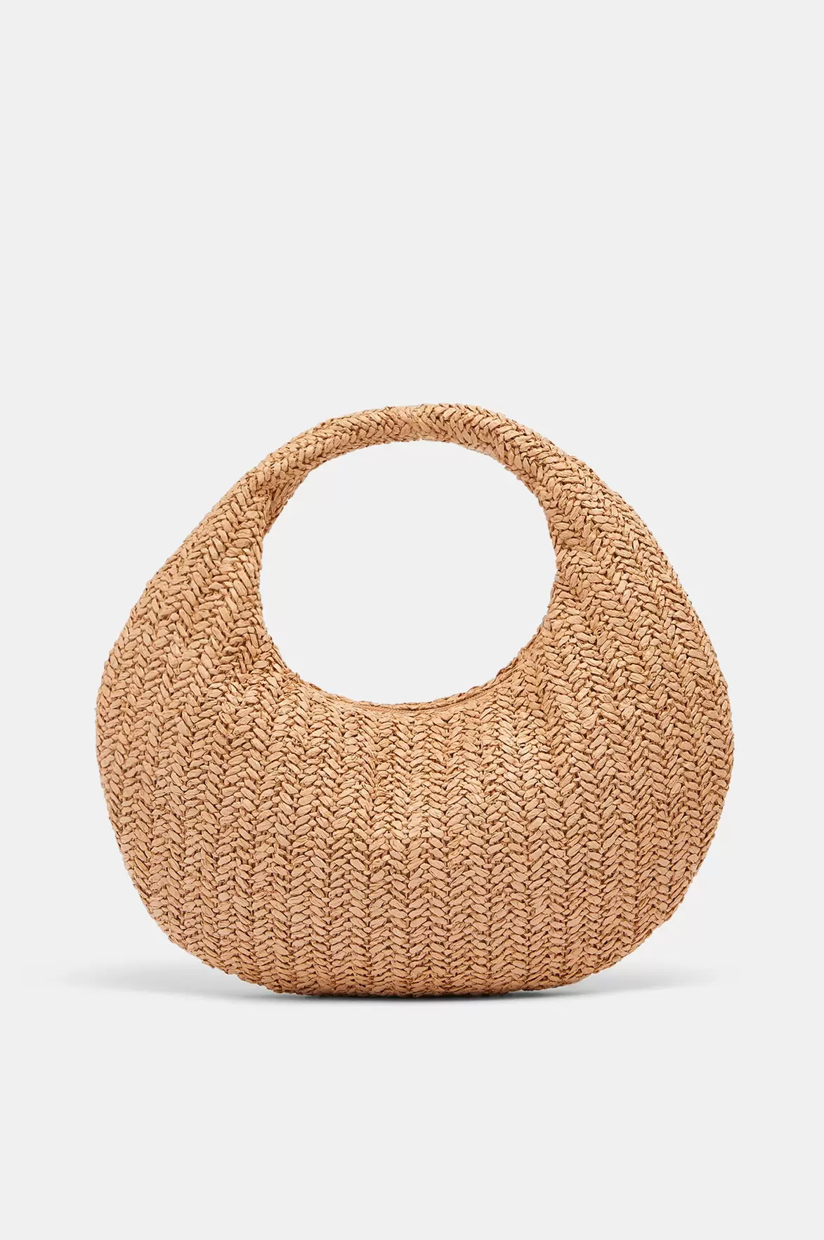Round Natural-Effect Bag