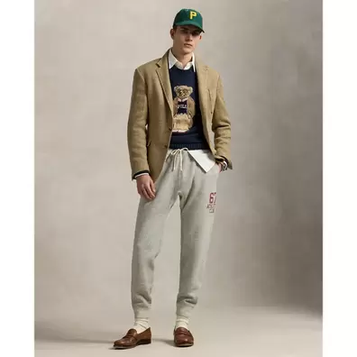 Loopback Fleece Graphic Jogging Bottom