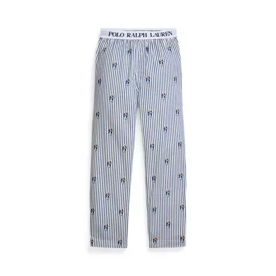 Polo Bear Striped Poplin Pyjama Trouser
