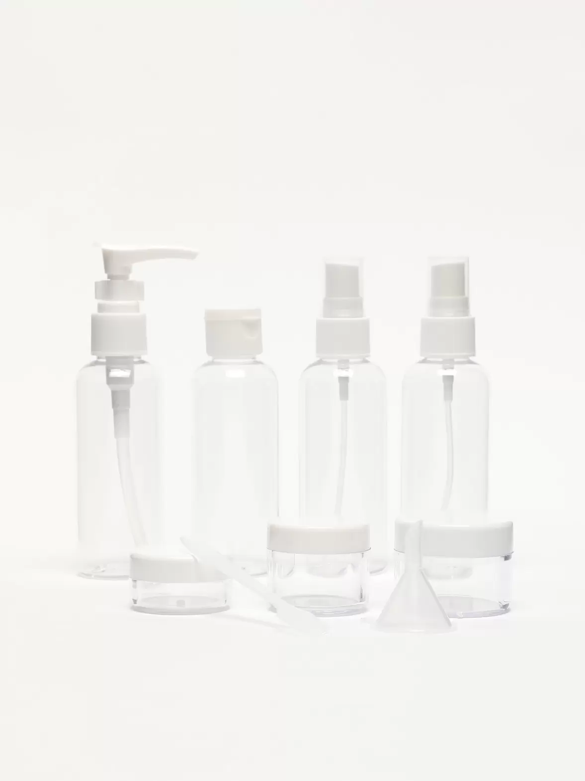 Set Of 7 Reusable Travel Bottles