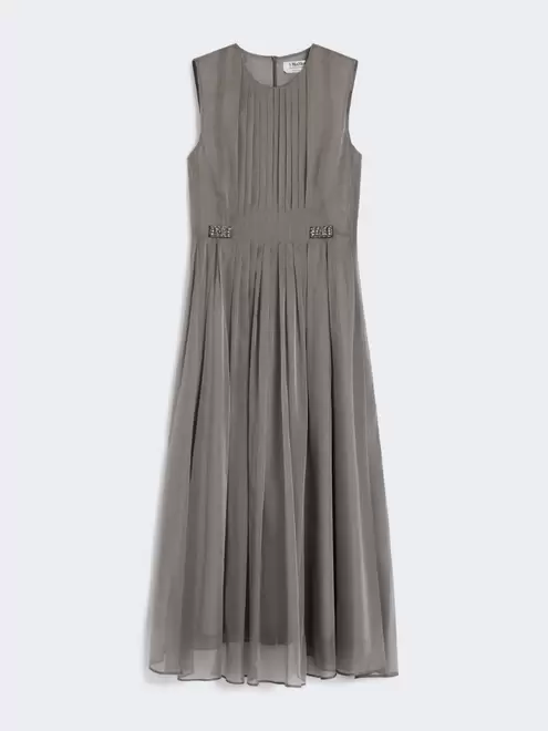Silk-blend organza dress