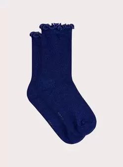 Chaussettes bleues brillantes pour fille