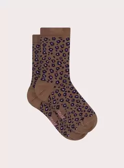 Chaussettes motif léopard pour fille