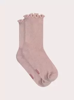 Chaussettes roses brillantes pour fille