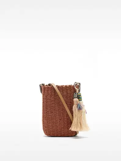 Sac pour téléphone effet paille