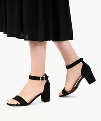 Sandales à talon avec bride cheville spéciales pied large femme - Valentina Baldano