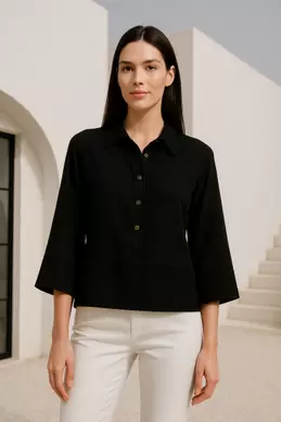 BLOUSE À BOUTONS