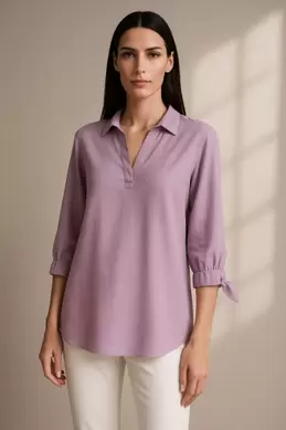 BLOUSE MANCHES NOUÉES