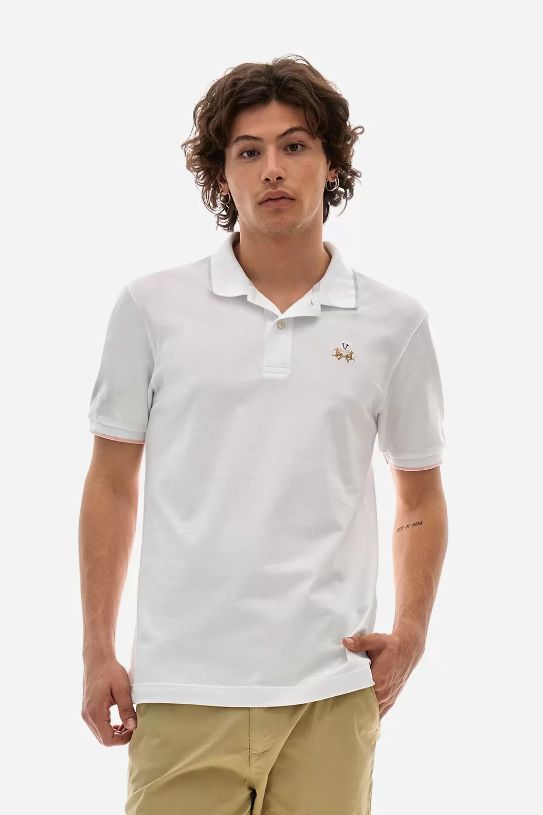 Schmal geschnittenes Poloshirt aus Baumwoll-Piquée mit Stretchanteil - Russell