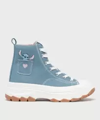 Baskets montantes en toile motif Stitch femme - Disney