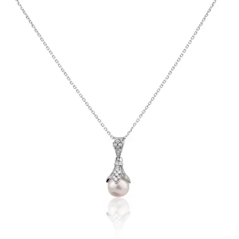 Pendentif Excellence Or gris 750/1000, Diamants & FWP