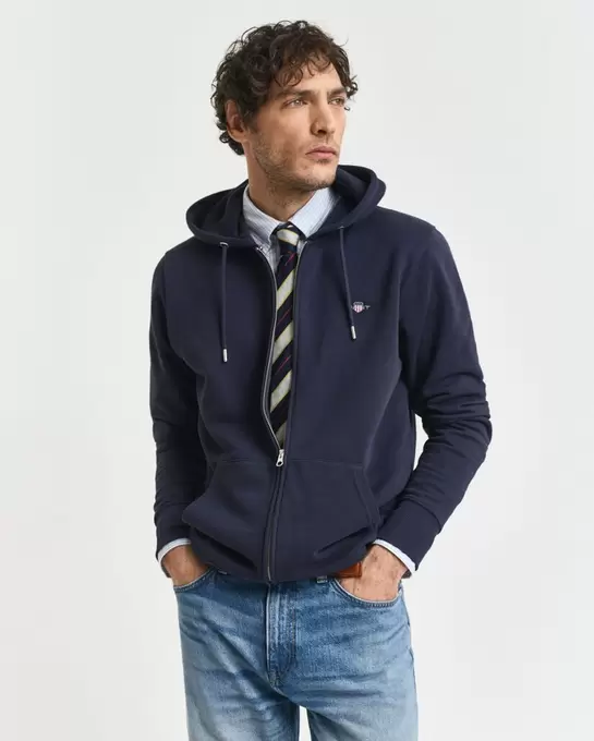 Sweat à capuche zippé Shield