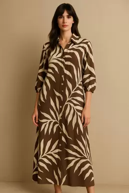 ROBE IMPRIMÉE À BOUTONS