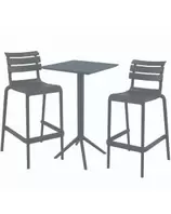 SET TABLE SOLDING+ 2TABOURET HELEN