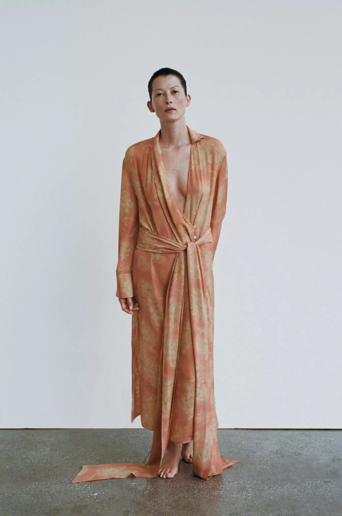 ROBE À ESTAMPAGES FLORAUX ZW COLLECTION