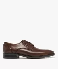 Derbies homme dessus en cuir à bout carré - Pierre Cardin D