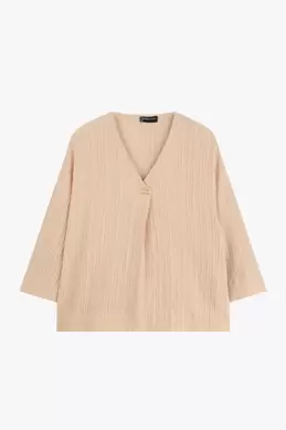 BLOUSE À COL EN V